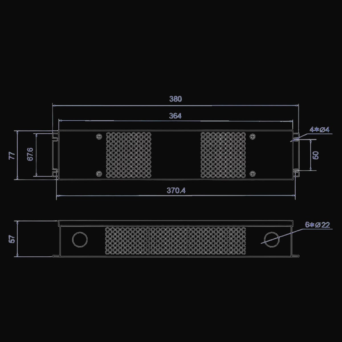 Pilote gradable triac 24 V c.c., charge max. 120 W – vue 3