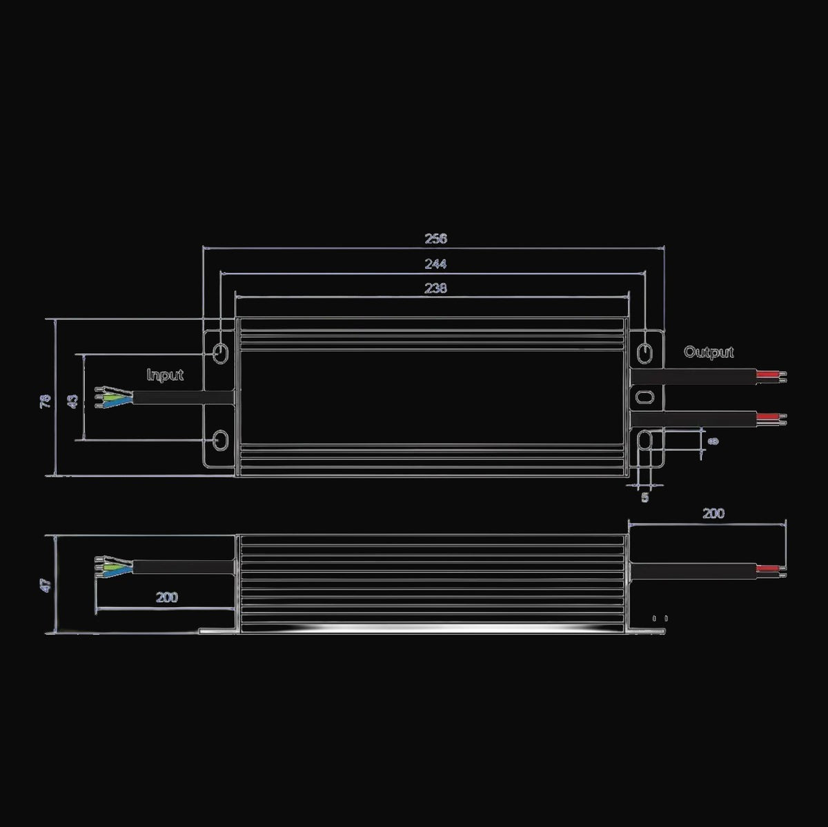 Pilote gradable triac 12 V c.c., charge max. 200 W – vue 2