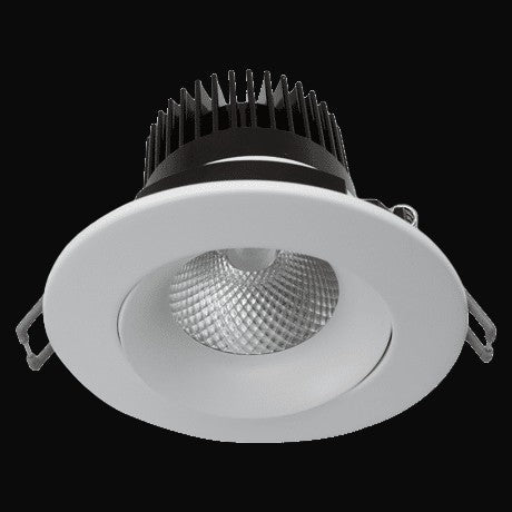 Encastré orientable en retrait 3,5 po rond et carré 12 W VO-RP3.5W12-120-D-5WAY (blanc ou noir)