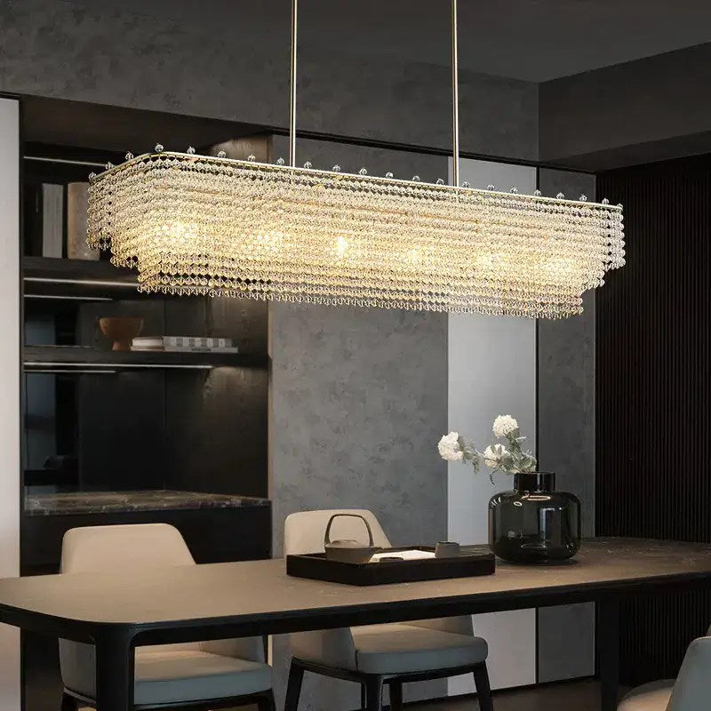 Lustre de salle à manger Alleri en cristal – vue 2