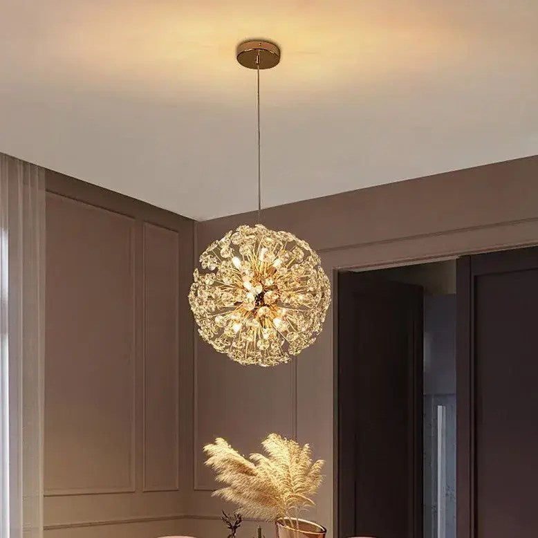 Lustre moderne Liano pissenlit en cristal