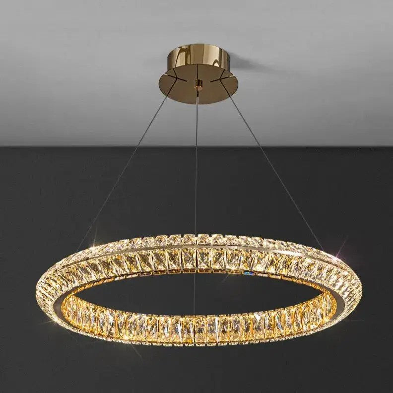 Lustre moderne Bacci en cristal – vue 2