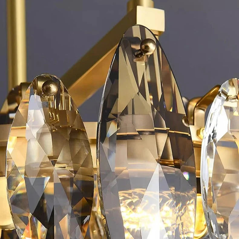 Lustre de salle à manger Lazzo en cristal – vue 4