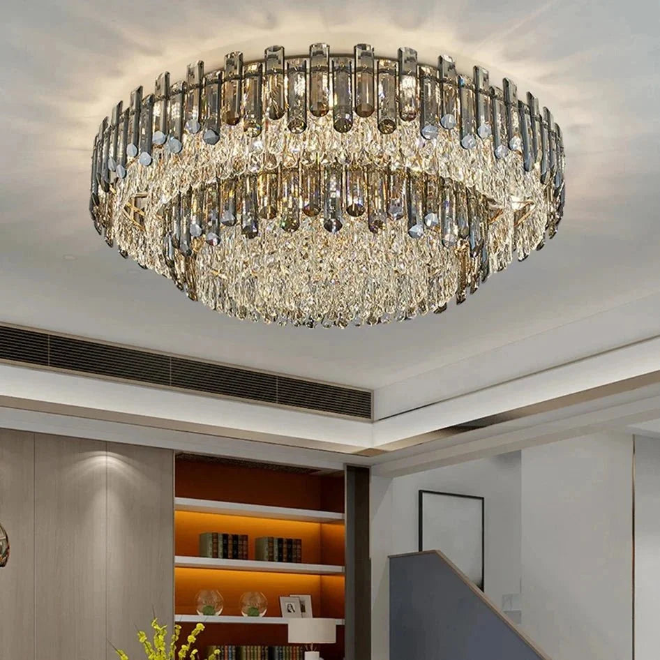 Lustre à 2 étages Venice en cristal – vue 3