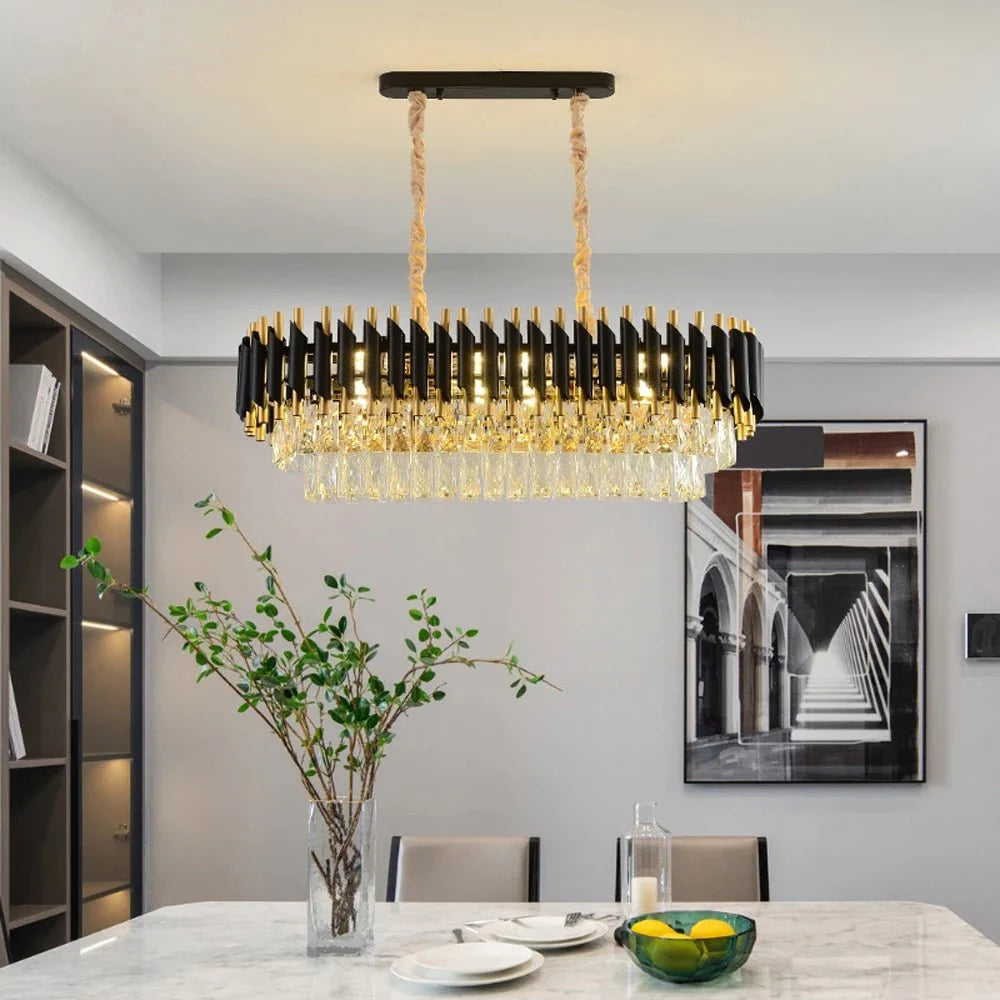 Lustre de salle à manger Verano en cristal – vue 3