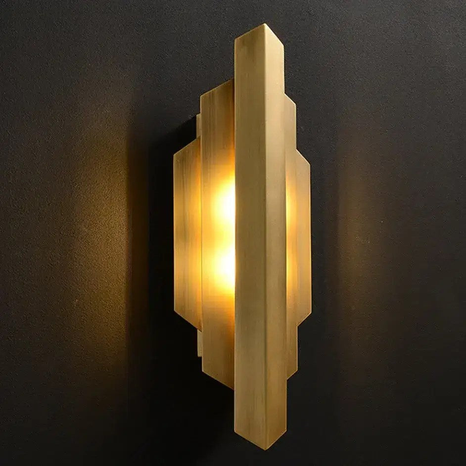 Applique DEL moderne cuivre brossé