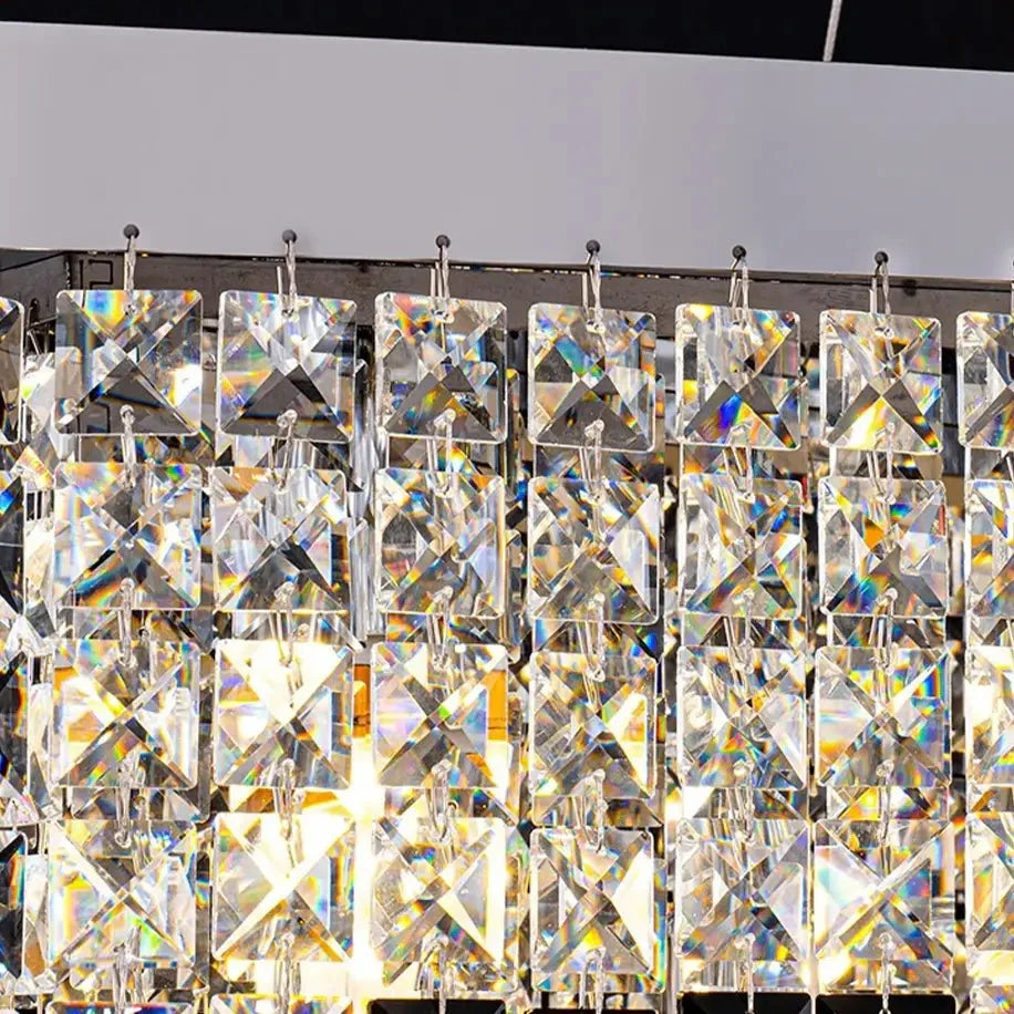 Lustre de salle à manger Alleri en cristal – vue 4