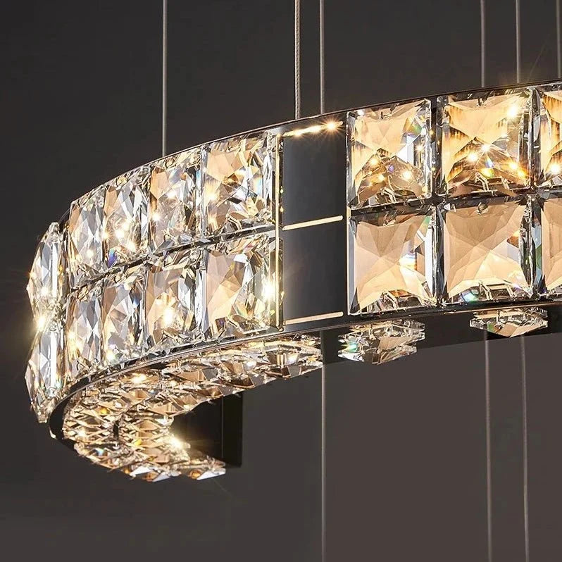 Grand lustre Langley en cristal – vue 4