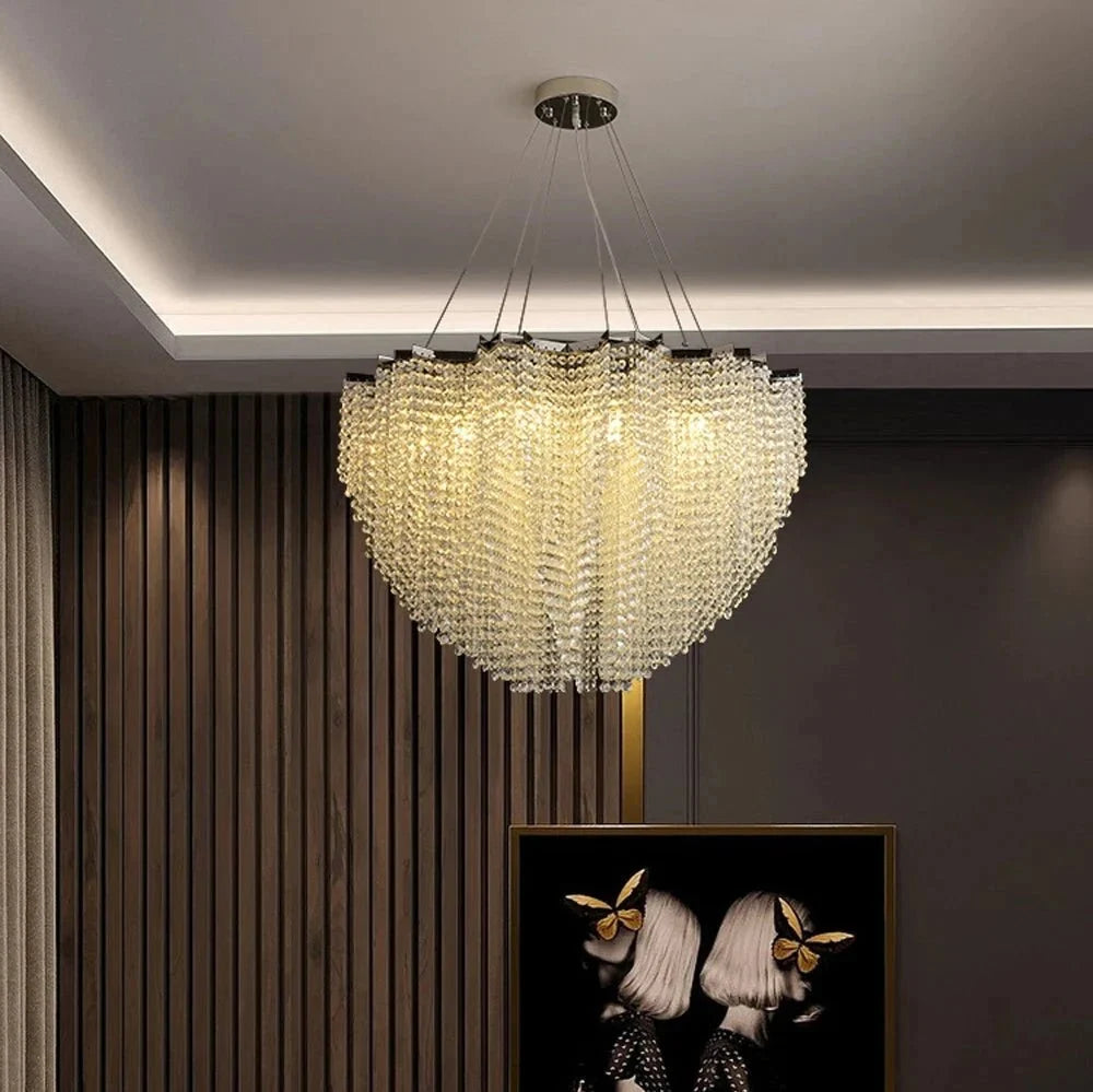 Lustre à étages Alleri en cristal – vue 3