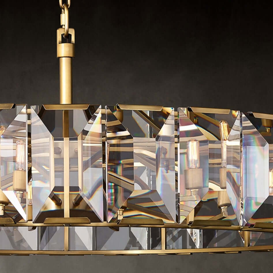 Lustre Brookhill 31 po en cristal – vue 4