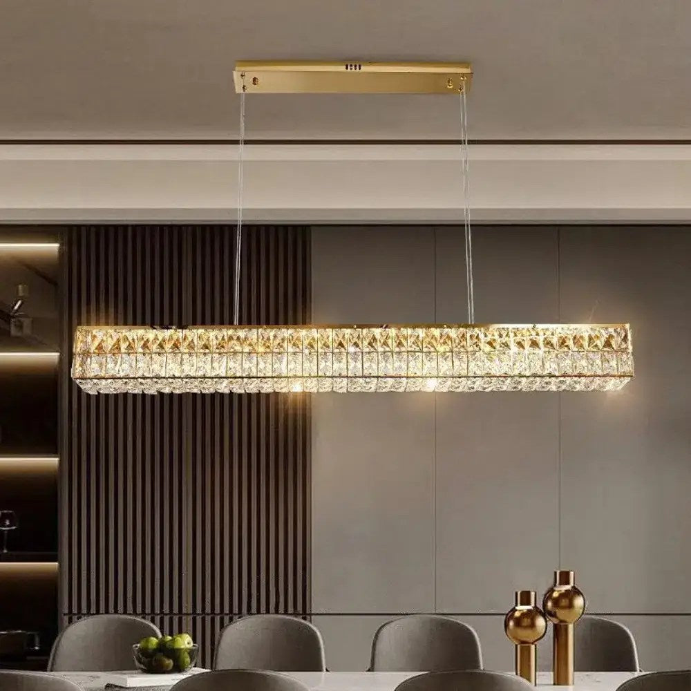 Lustre Bacci en cristal pour îlot de cuisine – vue 3