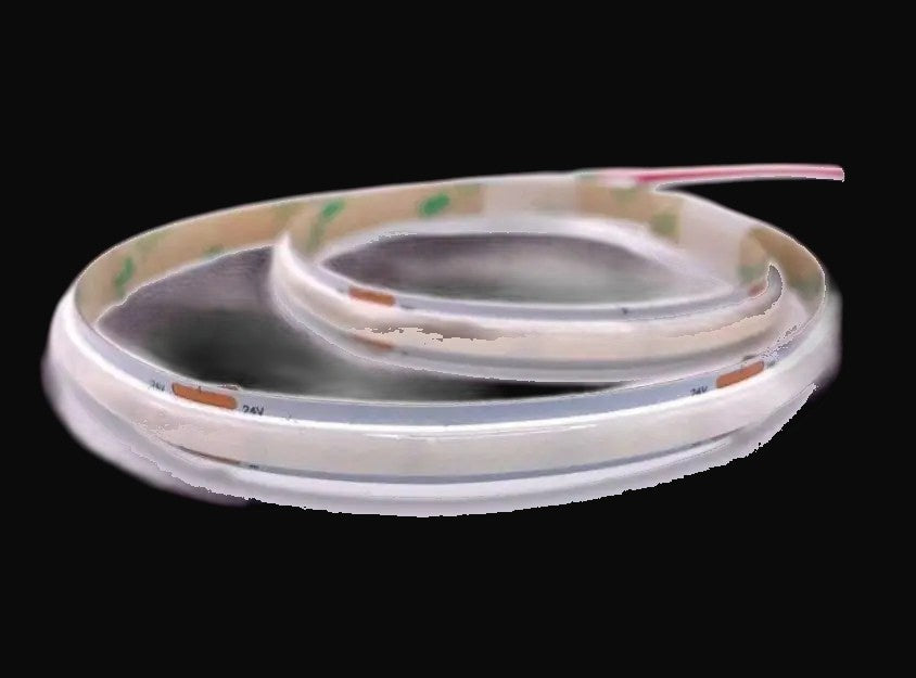 Ruban DEL SOB 1300 lm/m, 9,6 W/m, 288 DEL/m, 24 V c.c., IRC>80, 8 mm, rouleau de 10 m