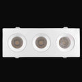 Encastré orientable en retrait combo 3,5 po 36 W (3 têtes) – VO-SP3.5W36-120-D-5WAY-3H WH/BK