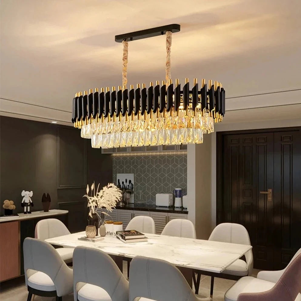 Lustre de salle à manger Verano en cristal – vue 4