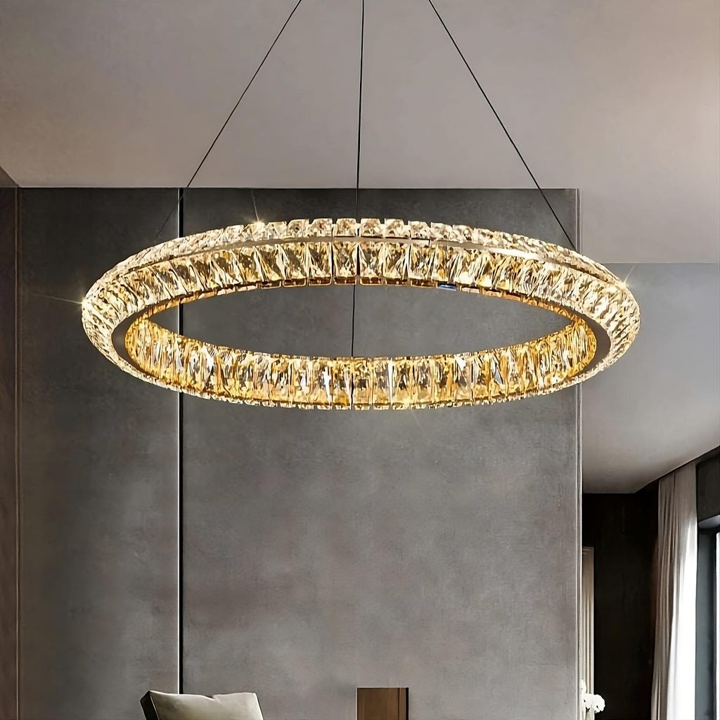 Lustre moderne Bacci en cristal