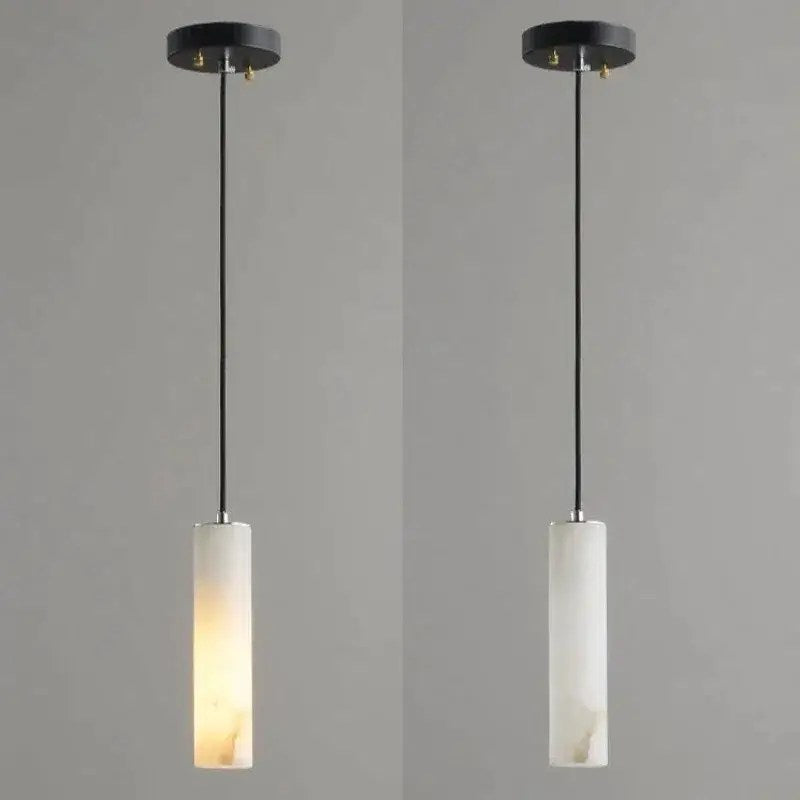 Lustre suspendu moderne en marbre naturel – vue 2
