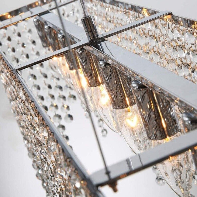 Lustre de salle à manger Alleri 39 po en cristal – vue 4