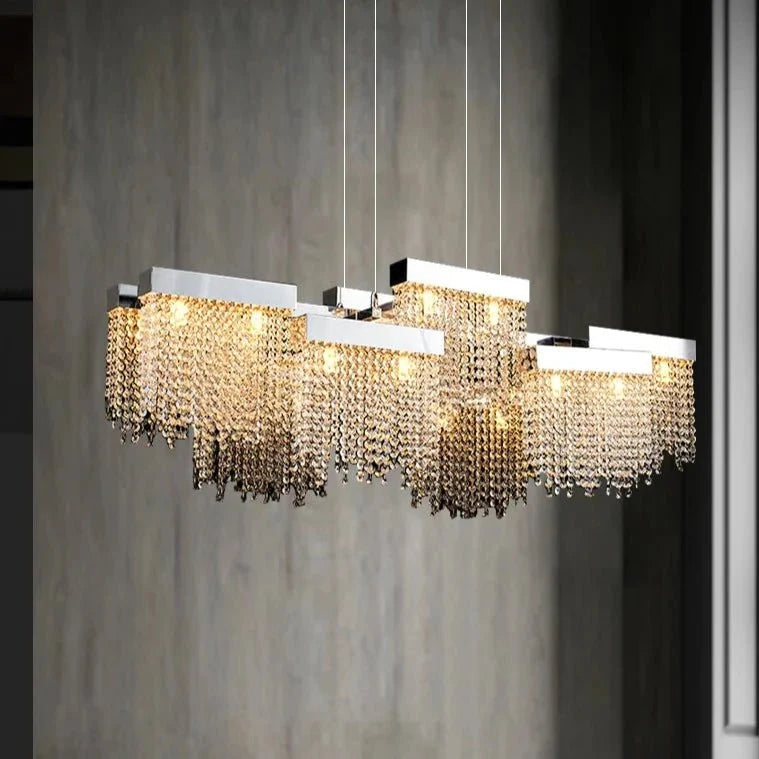 Lustre de salle à manger Barton en cristal