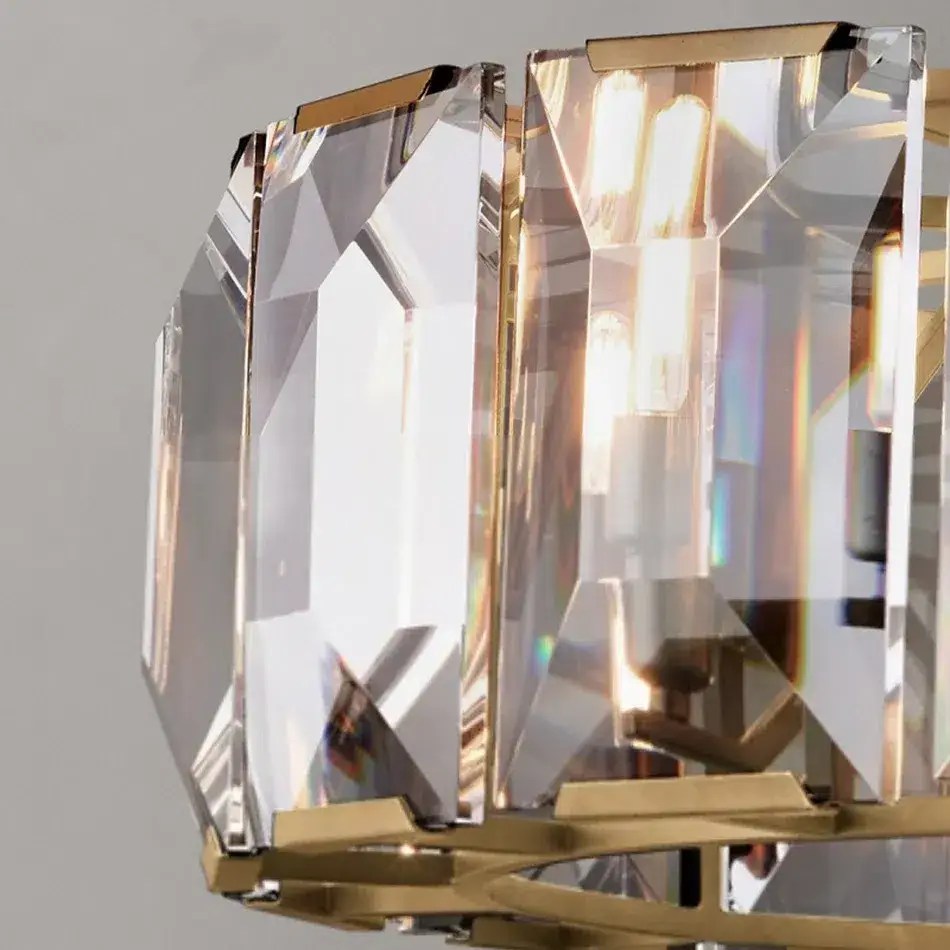 Lustre roue Villano en cristal – vue 3