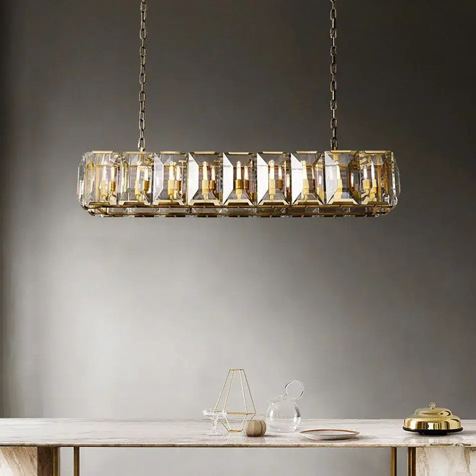 Lustre de salle à manger Villano en cristal – vue 3