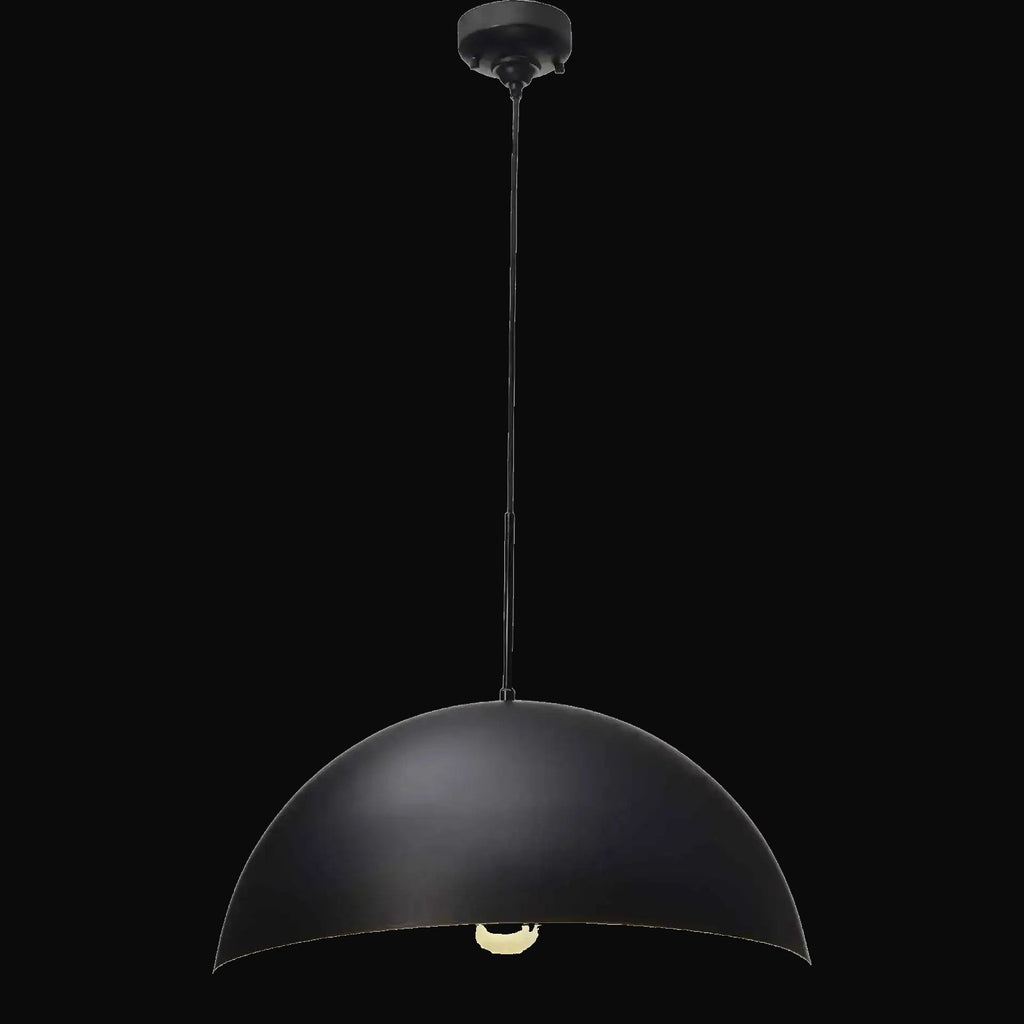 Suspension dôme V2531-5 1 lumière, noire