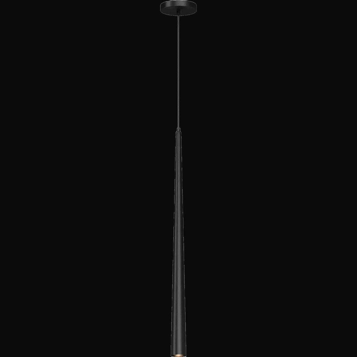Suspension conique V2891-5 1 DEL, noire