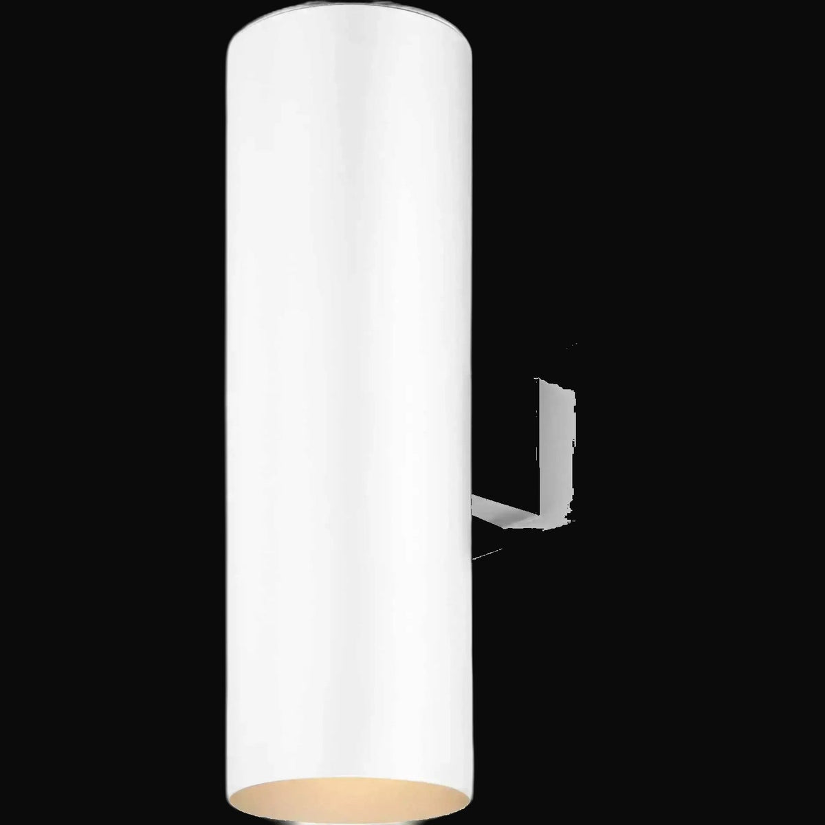 Cylindre mural V9646-6 2 lumières DEL intégrée, intérieur ou extérieur, aluminium blanc