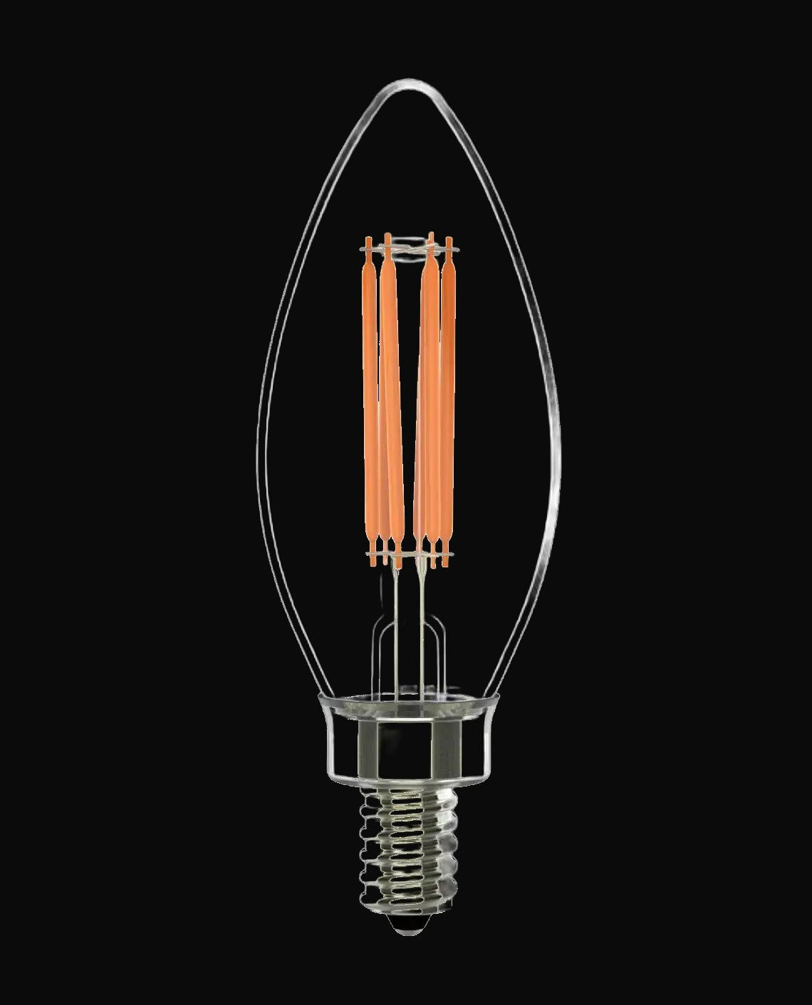 Ampoule chandelle DEL à filament 5,5 W 120 V 2700K