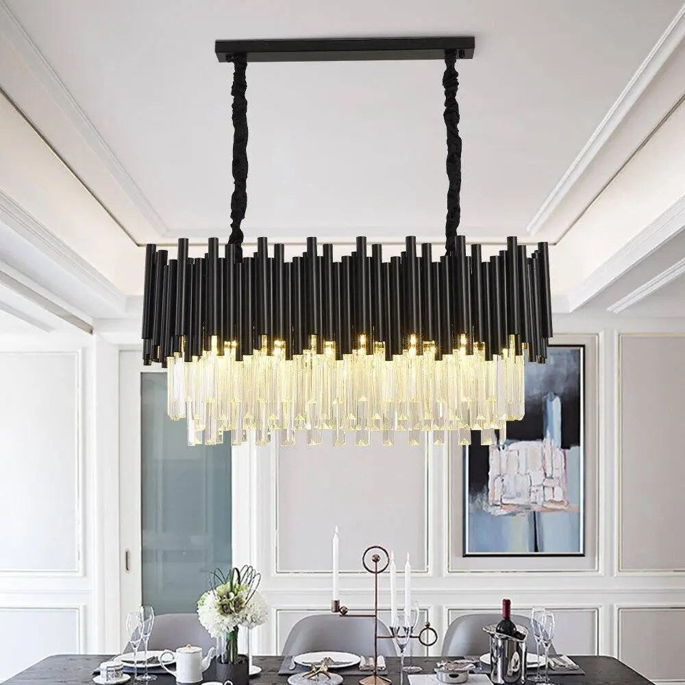 Lustre de salle à manger Vigo en cristal