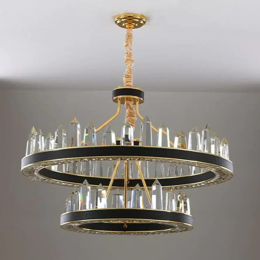 Lustre Villa en cristal 2 étages