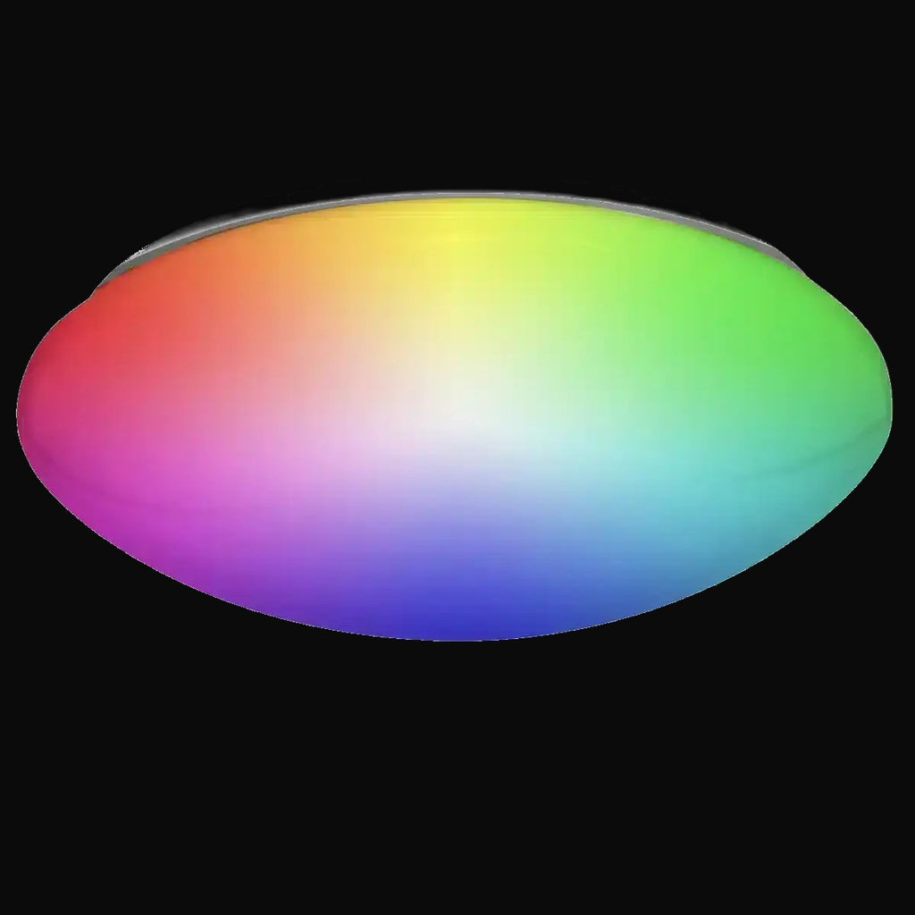 Plafonnier intelligent Wi-Fi RGB + blanc 14 po