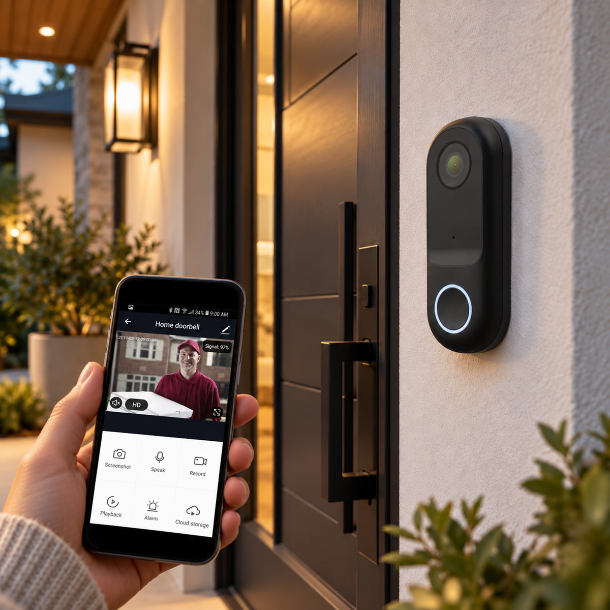 Sonnette vidéo Wi-Fi intelligente avec caméra HD 1080p – photo 5