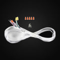 Câble c.a. avec connecteur pour luminaires linéaires LL1, 5,9 pi, blanc et noir