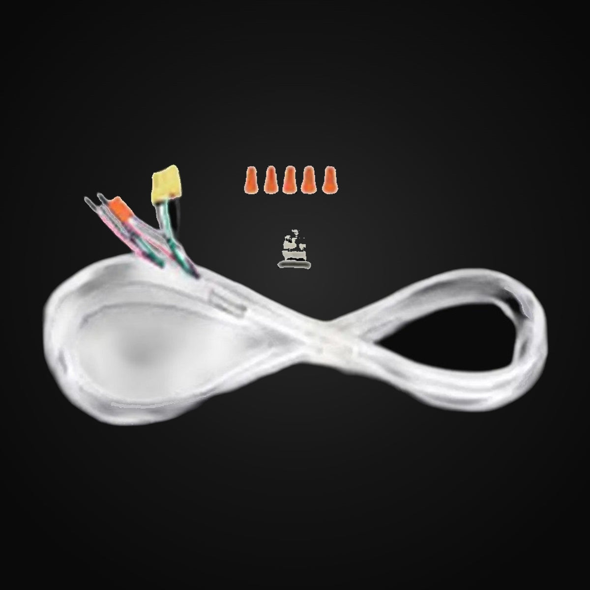 Câble c.a. avec connecteur pour luminaires linéaires LL1, 8,2 pi, blanc et noir