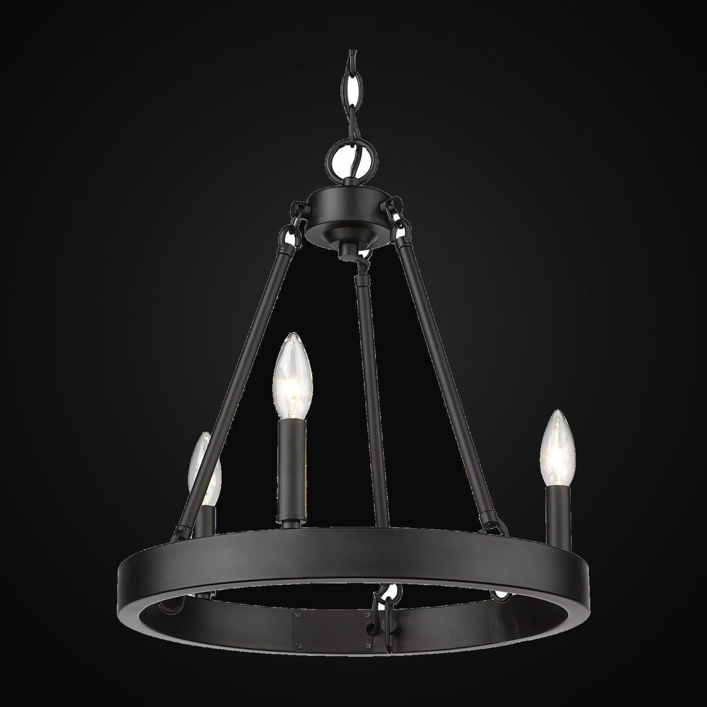 Lustre Alastair 3 lumières, noir mat
