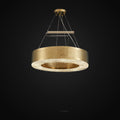 Lustre Alleri en cristal, or martelé