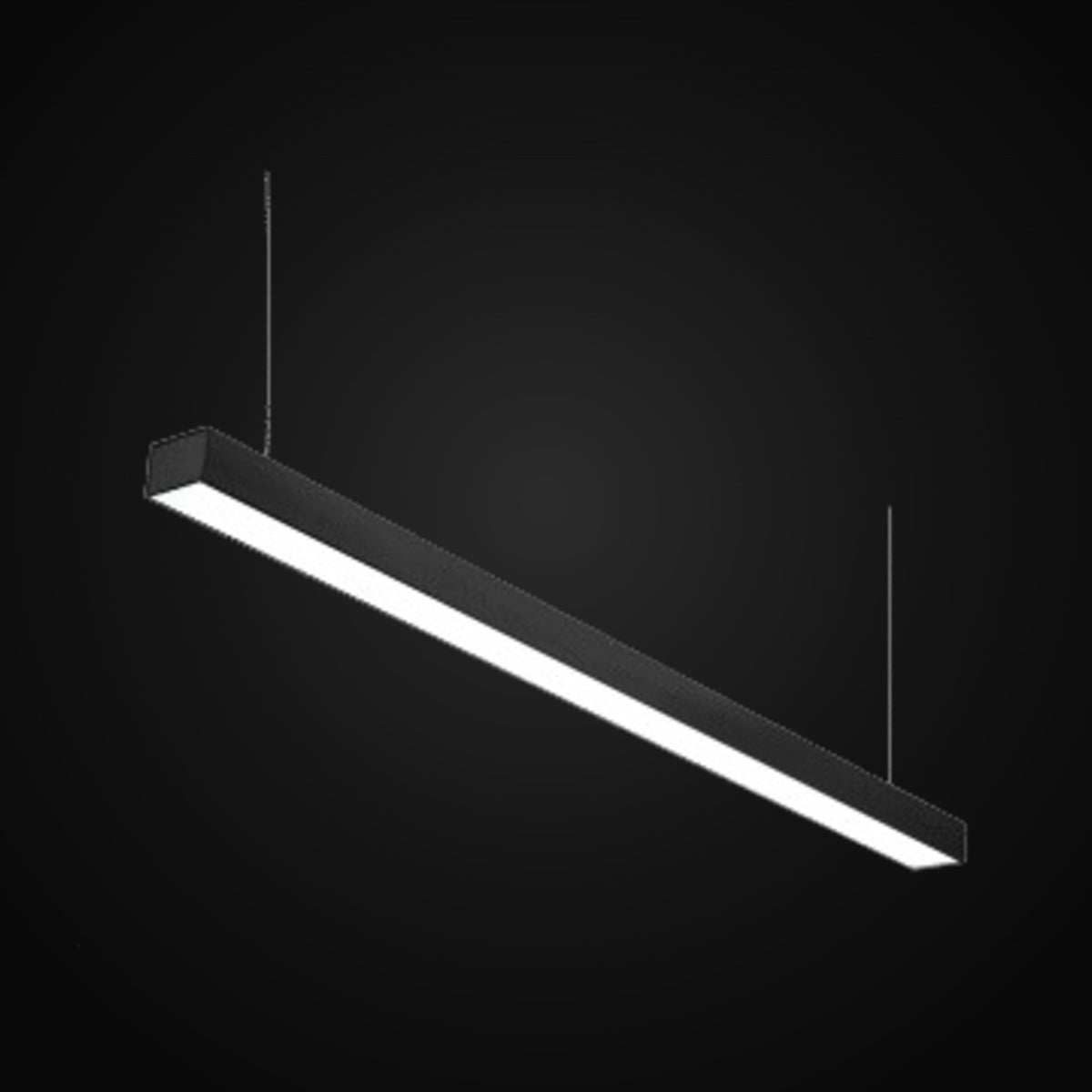 Luminaire linéaire Altum (4000K) | noir | 4 pi | 40 W 3200 lm