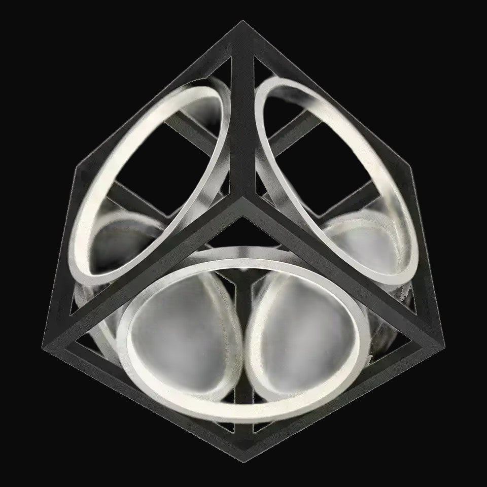 Mini-suspension Astoria DEL intégrée, nickel brossé – vue 2