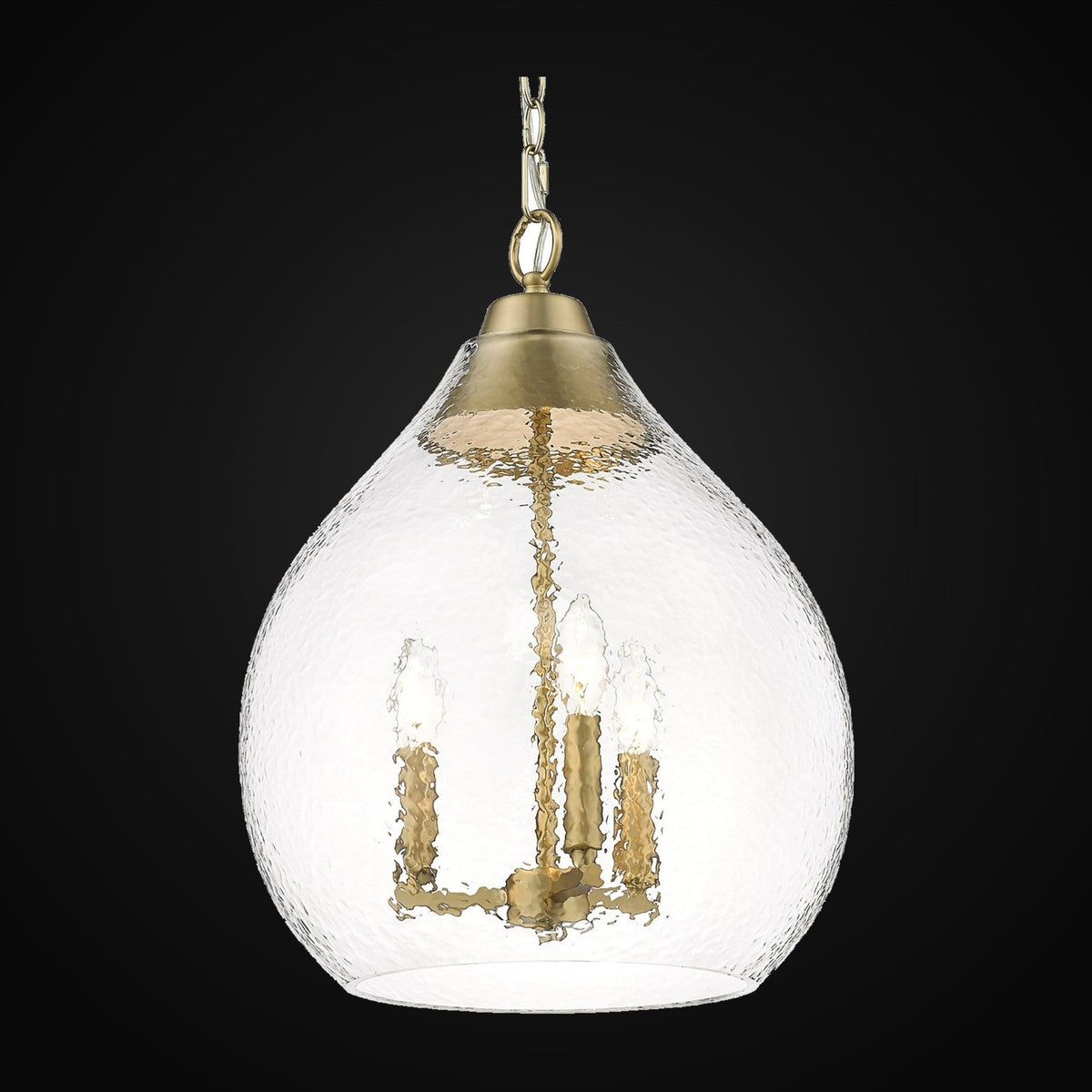 Suspension Ariella 3 lumières, bronze champagne brossé