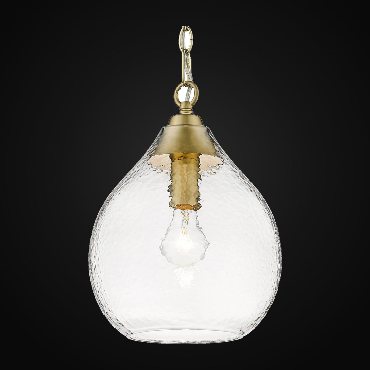 Petite suspension Ariella, bronze champagne brossé