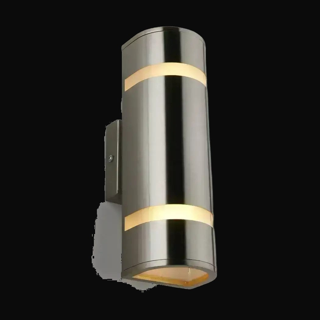 Applique extérieure D4 acier brossé – vue 2