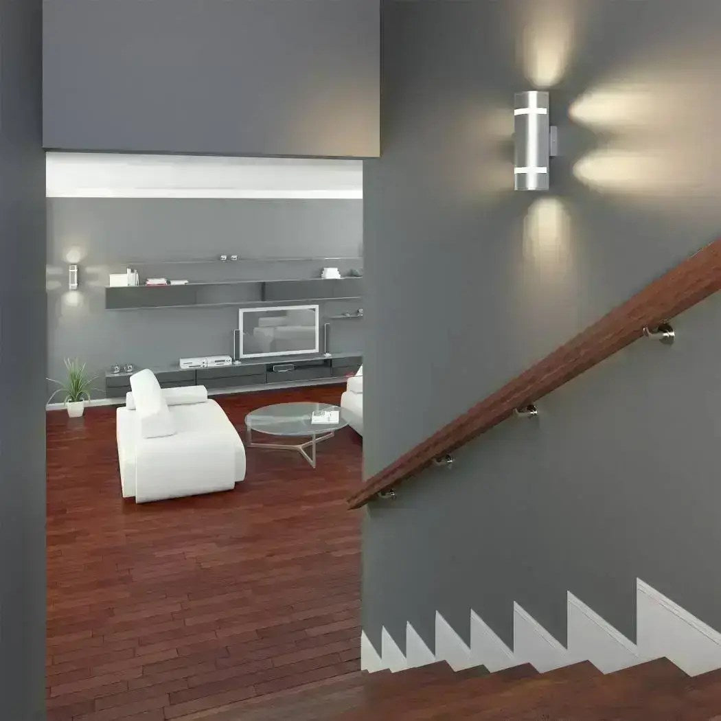 Applique extérieure D4 acier brossé – vue 3