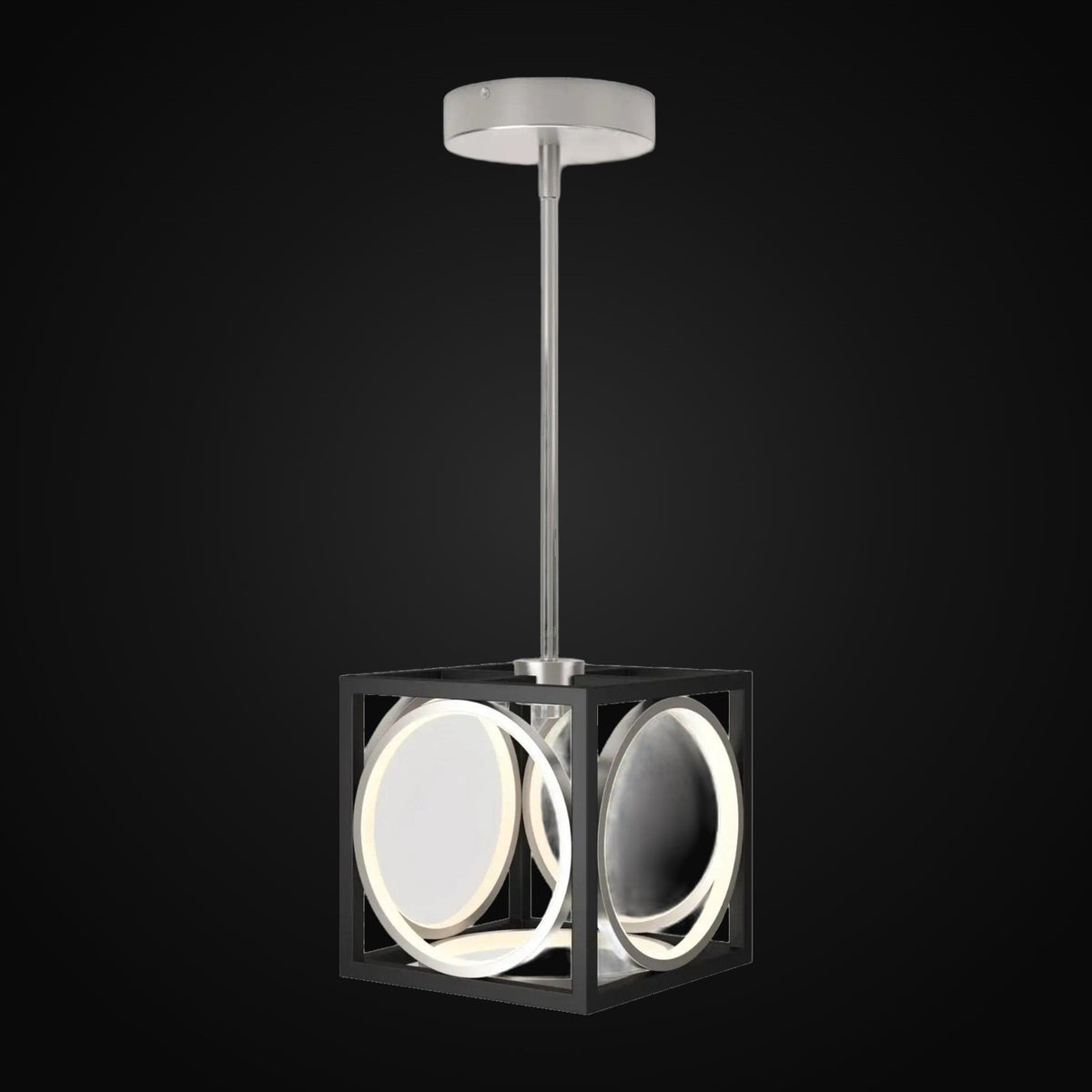 Mini-suspension Astoria DEL intégrée, nickel brossé