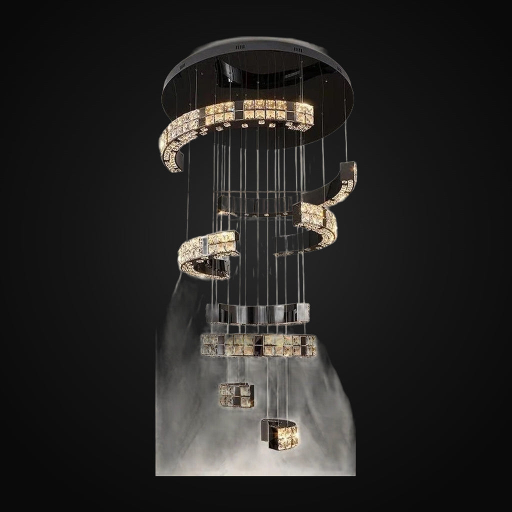 Grand lustre Langley en cristal