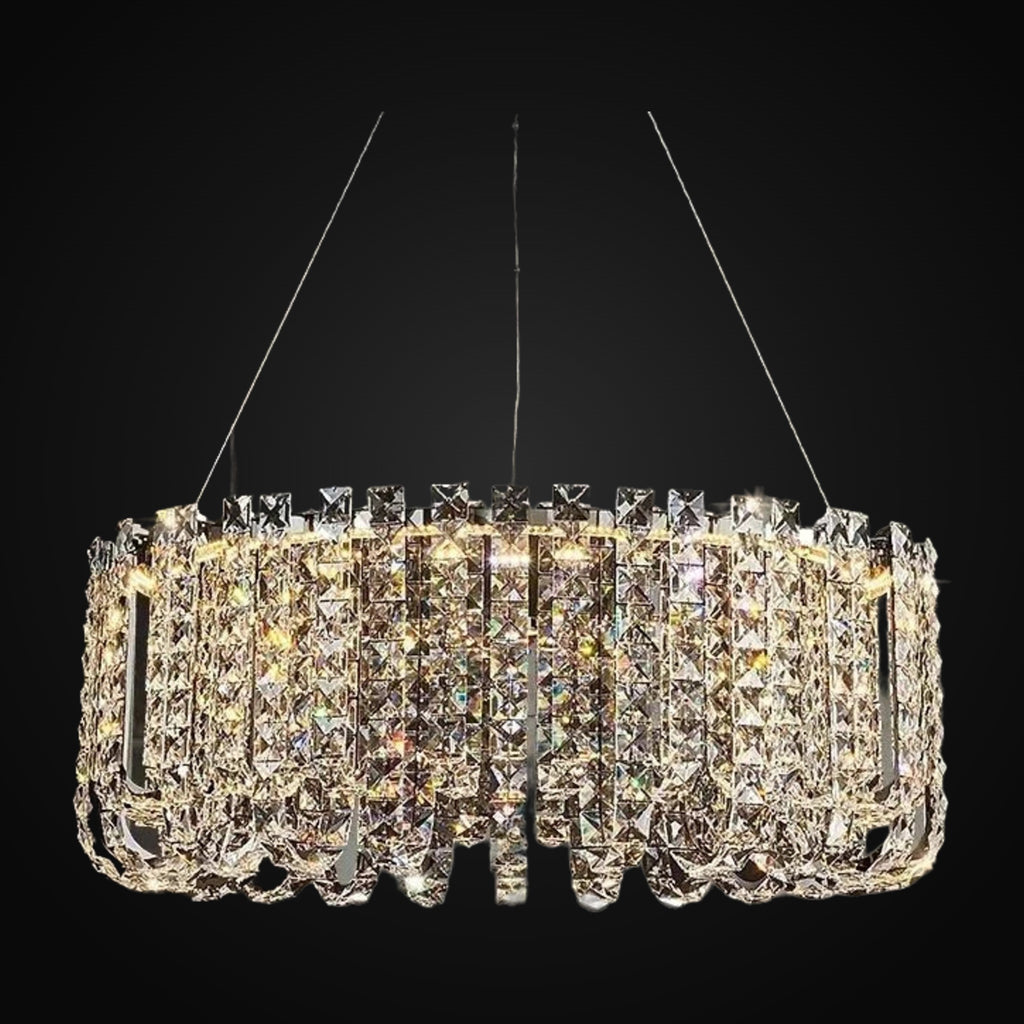 Lustre Bacci en perles de cristal