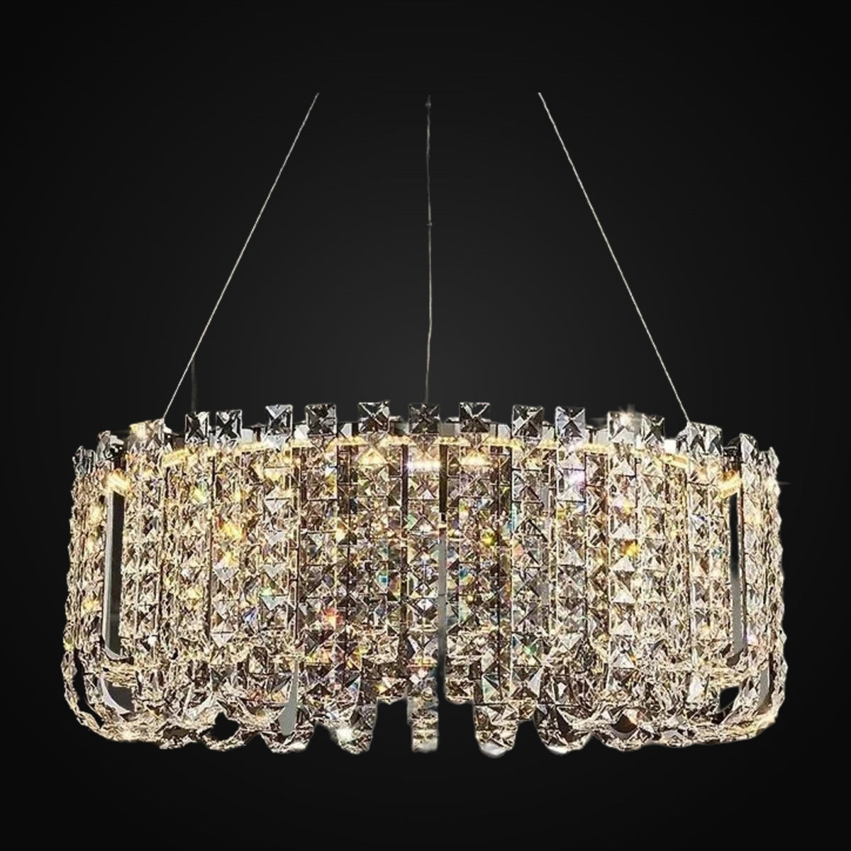 Lustre Bacci en perles de cristal
