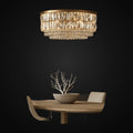 Lustre anneau Bacci en cristal