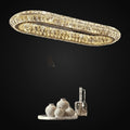 Lustre de salle à manger linéaire Bacci en cristal 47 po