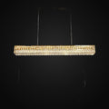 Lustre Bacci en cristal pour îlot de cuisine