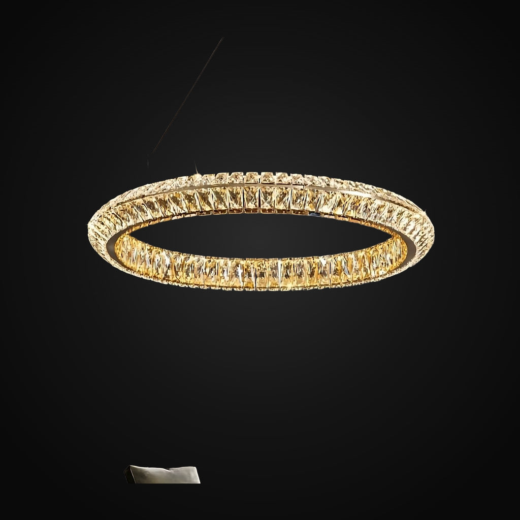 Lustre anneau Bacci en cristal